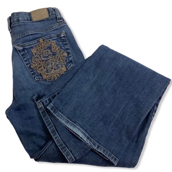 Disney Parks Mickey Mouse Embroidered Bootcut Jean - Picture 16 of 16